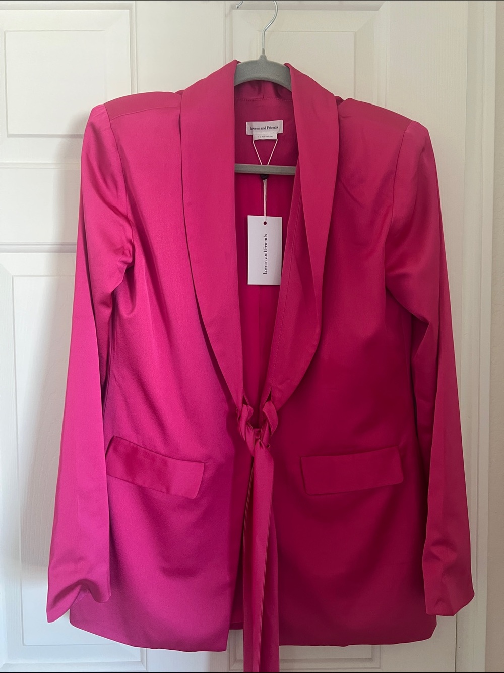 Lovers + Friends Hot Taylor Blazer Hot Pink